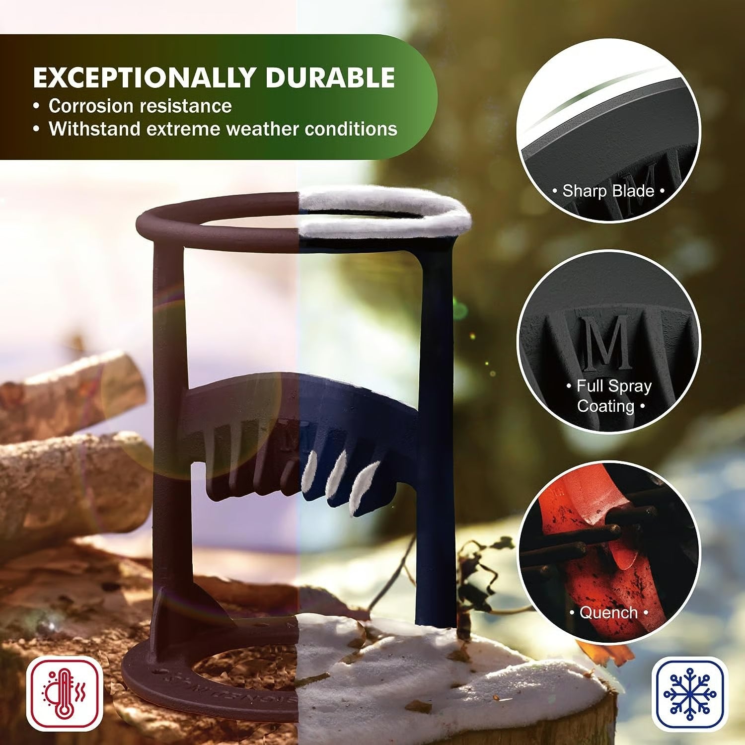 🔥Limited Time 50% OFF⚡Australian Foundry Firewood Kindling Splitter - stavogue