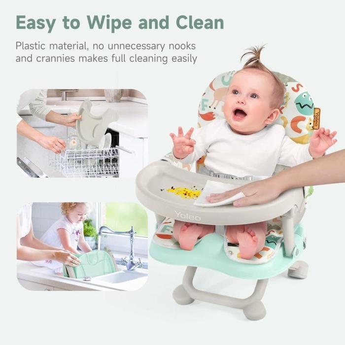 🔥Limited Time 50% OFF🔥Baby Booster Seat, Portable Toddler High Chair with Removable Tray & Seat Pad - stavogue