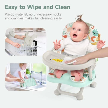 🔥Limited Time 50% OFF🔥Baby Booster Seat, Portable Toddler High Chair with Removable Tray & Seat Pad - stavogue