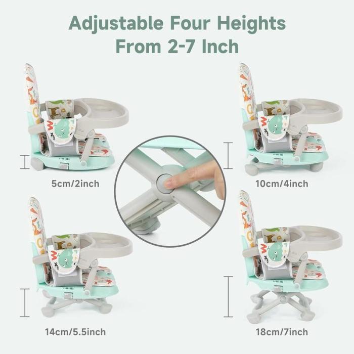 🔥Limited Time 50% OFF🔥Baby Booster Seat, Portable Toddler High Chair with Removable Tray & Seat Pad - stavogue
