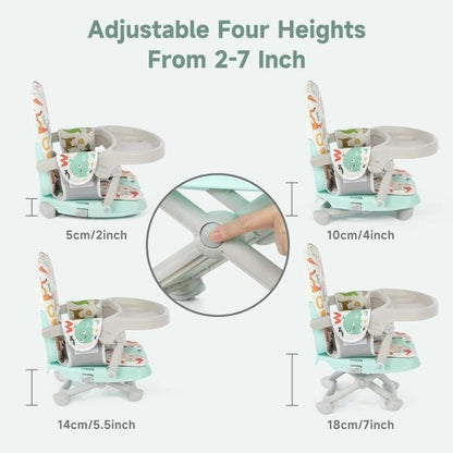 🔥Limited Time 50% OFF🔥Baby Booster Seat, Portable Toddler High Chair with Removable Tray & Seat Pad - stavogue