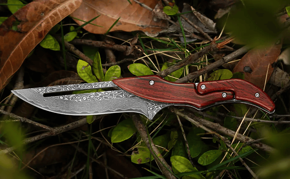 🔥Limited Time 50% OFF🔥Damascus steel camping knife, multi - functional knife, suitable for camping barbecue cooking - stavogue