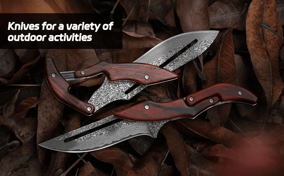 🔥Limited Time 50% OFF🔥Damascus steel camping knife, multi - functional knife, suitable for camping barbecue cooking - stavogue