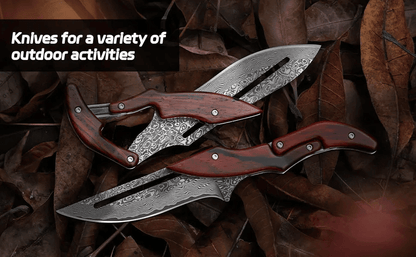 🔥Limited Time 50% OFF🔥Damascus steel camping knife, multi - functional knife, suitable for camping barbecue cooking - stavogue
