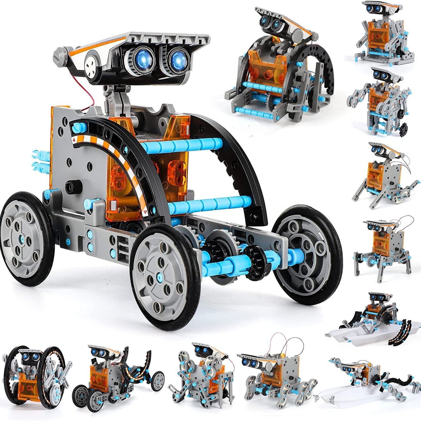 🔥Limited Time 50% OFF⚡Sillbird STEM 12 - in - 1 Education Solar Robot Toys for Kids(190 Pieces DIY Building) - stavogue