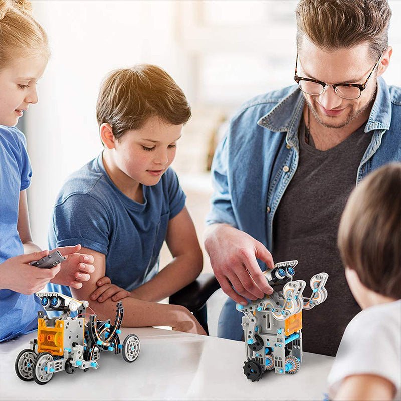 🔥Limited Time 50% OFF⚡Sillbird STEM 12 - in - 1 Education Solar Robot Toys for Kids(190 Pieces DIY Building) - stavogue
