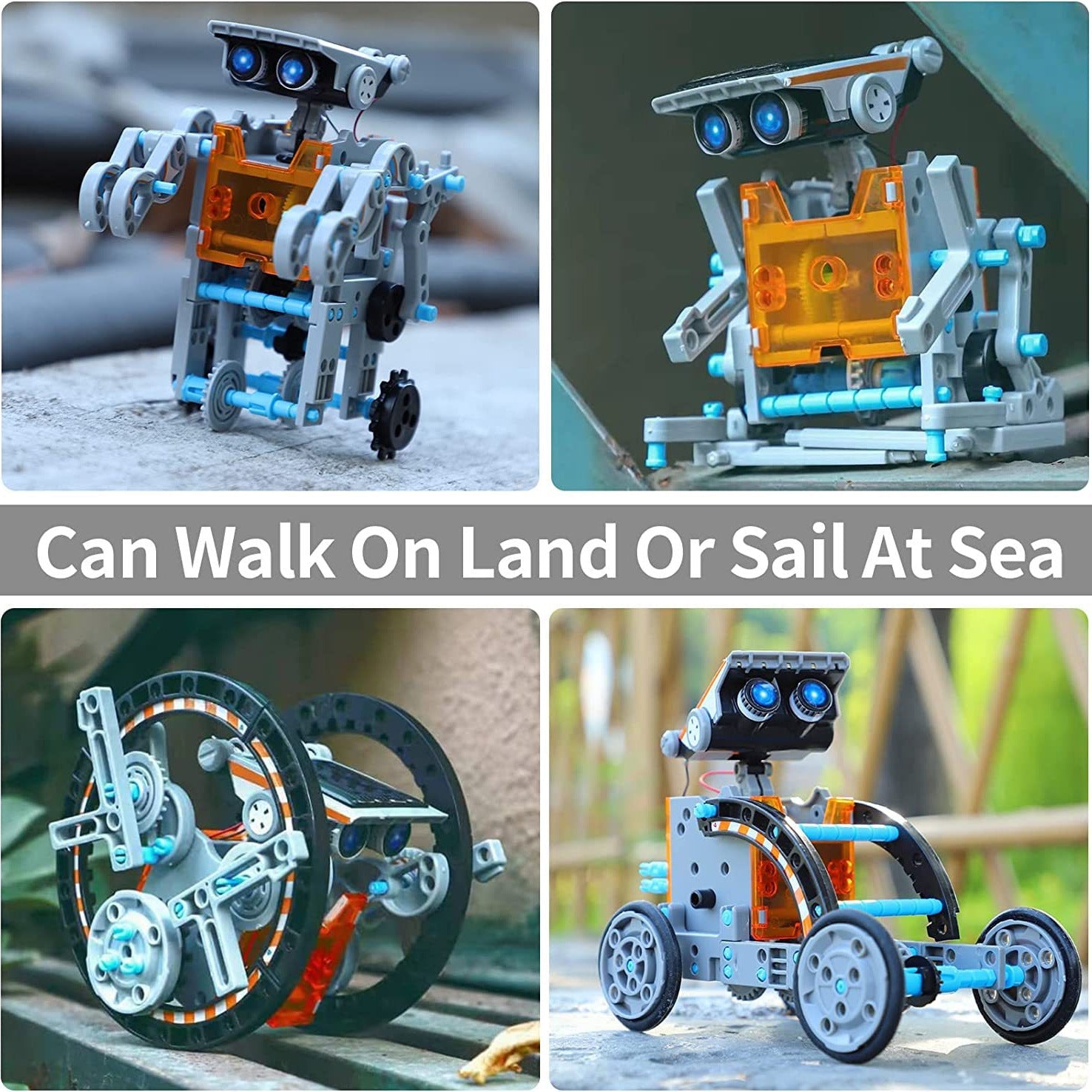 🔥Limited Time 50% OFF⚡Sillbird STEM 12 - in - 1 Education Solar Robot Toys for Kids(190 Pieces DIY Building) - stavogue