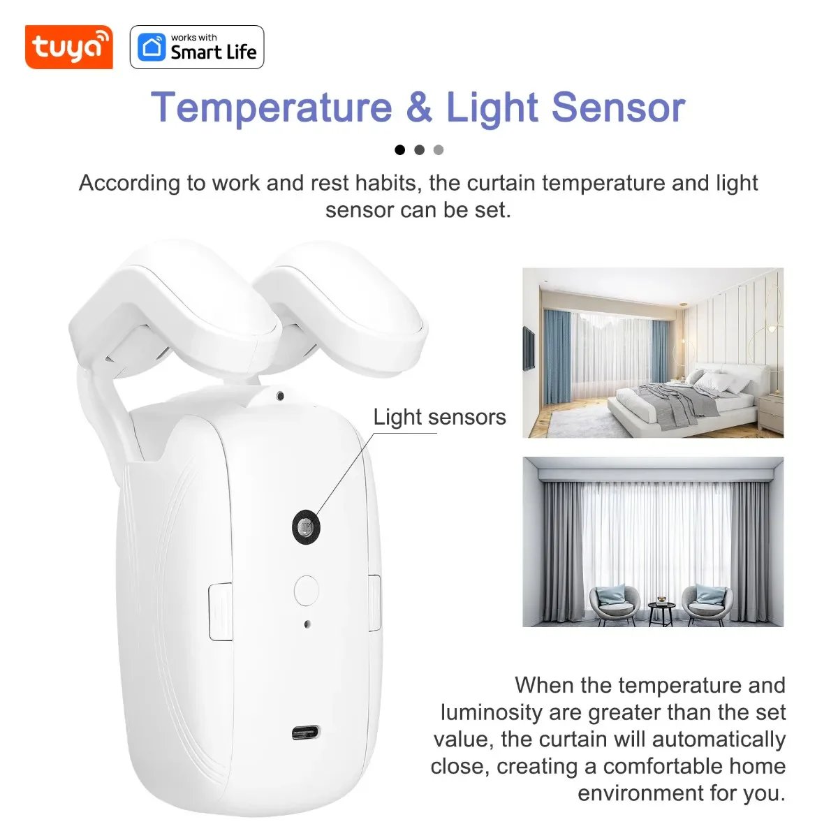 🔥Limited time 50% Off🌟Smart Wireless Automatic Curtain Opener - Voice & App Control - stavogue