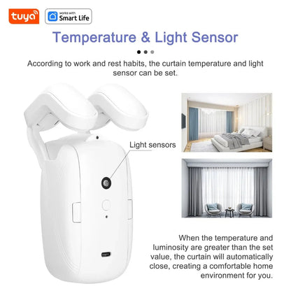 🔥Limited time 50% Off🌟Smart Wireless Automatic Curtain Opener - Voice & App Control - stavogue