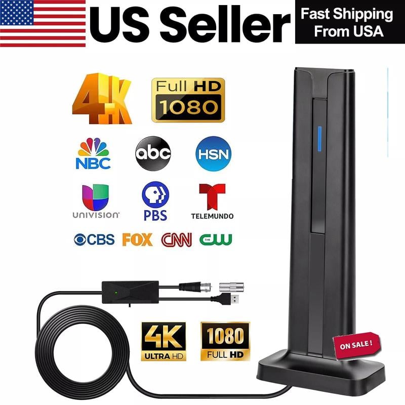 🔥Limited Time 50% OFF🔥TV Antenna Digital HD Antena Indoor HDTV 1080P 4K Long Range - stavogue