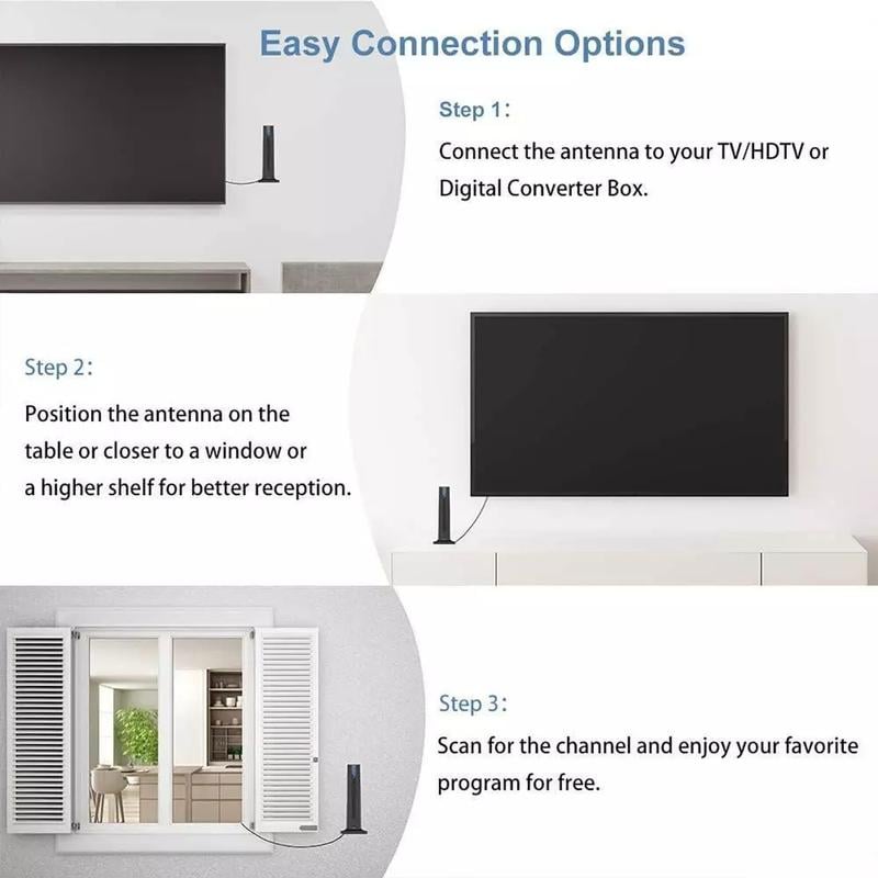 🔥Limited Time 50% OFF🔥TV Antenna Digital HD Antena Indoor HDTV 1080P 4K Long Range - stavogue