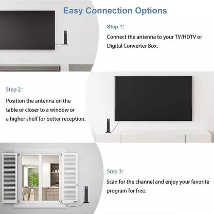 🔥Limited Time 50% OFF🔥TV Antenna Digital HD Antena Indoor HDTV 1080P 4K Long Range - stavogue
