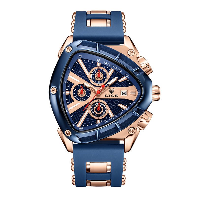 ⌚Limited time offer🔥LIGE Sports Triangle Men's Watch: Irregular Military Fashion - stavogue