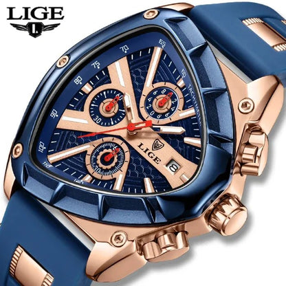 ⌚Limited time offer🔥LIGE Sports Triangle Men's Watch: Irregular Military Fashion - stavogue