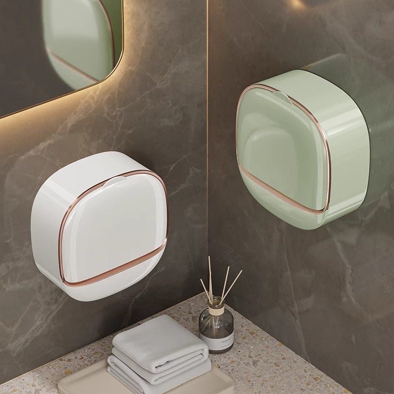 Luxury Soap Holder with Drain Tray, Waterproof Soap Dish Holder - stavogue