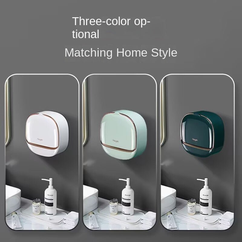 Luxury Soap Holder with Drain Tray, Waterproof Soap Dish Holder - stavogue