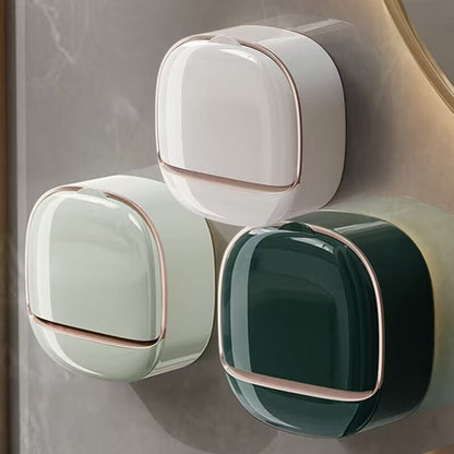 Luxury Soap Holder with Drain Tray, Waterproof Soap Dish Holder - stavogue
