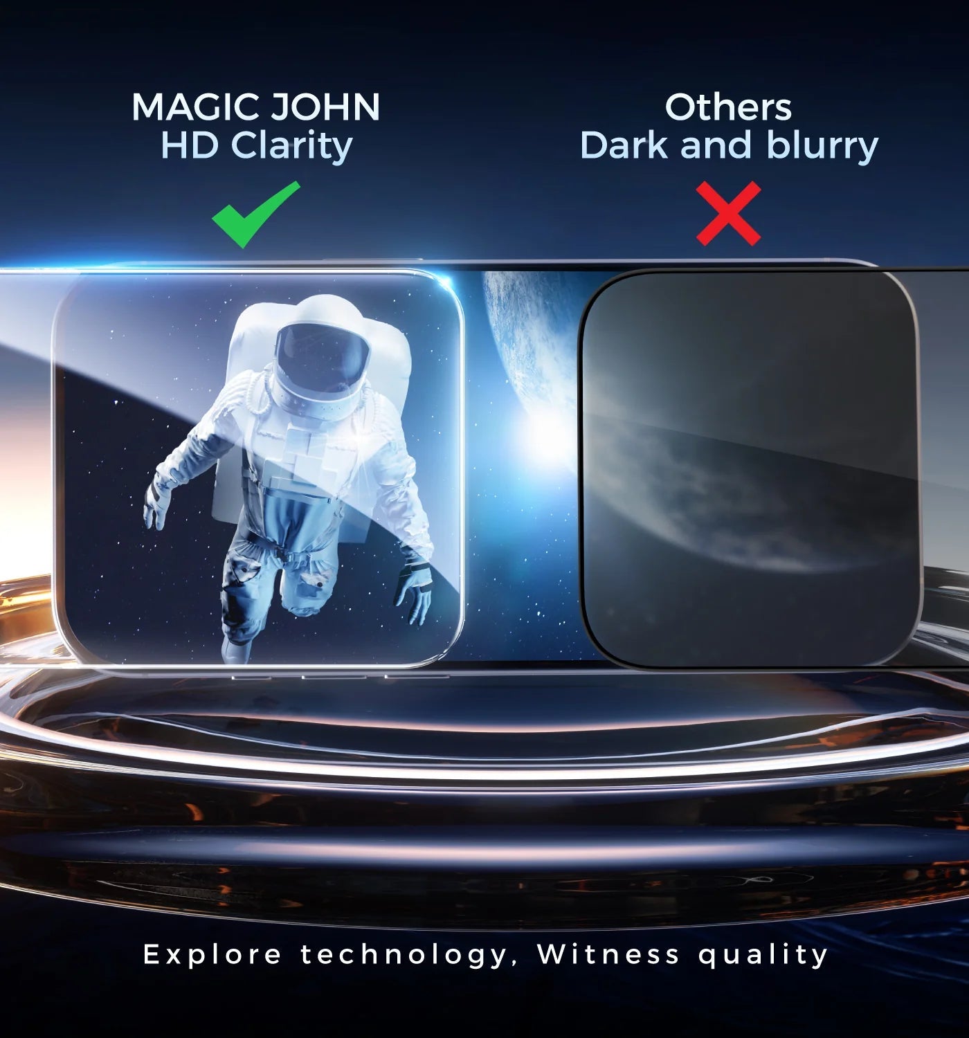 MAGIC JOHN 3rd Generation Screen Protector - Automatic Dust Free Eco - Friendly Protection - stavogue