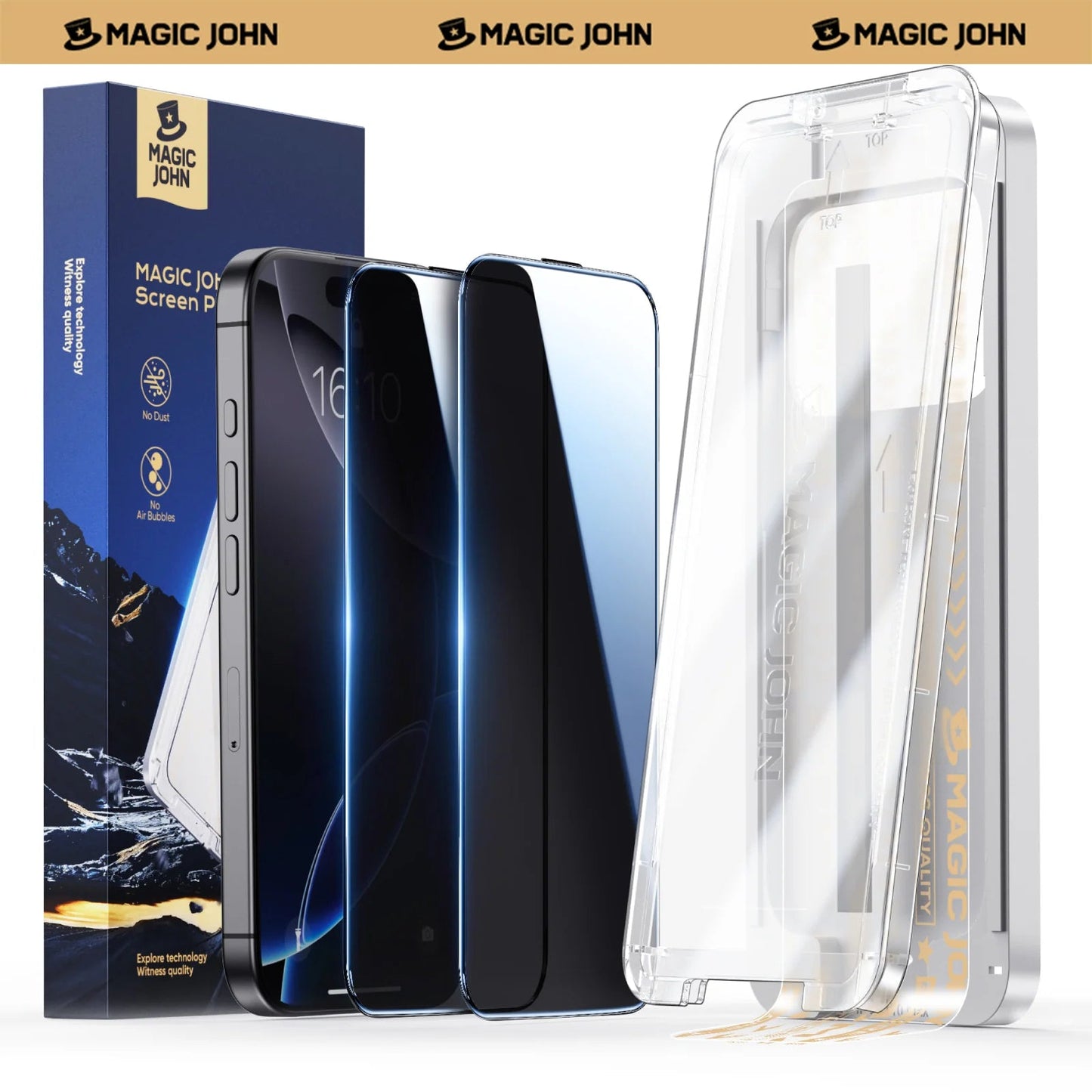 MAGIC JOHN 3rd Generation Screen Protector - Automatic Dust Free Eco - Friendly Protection - stavogue