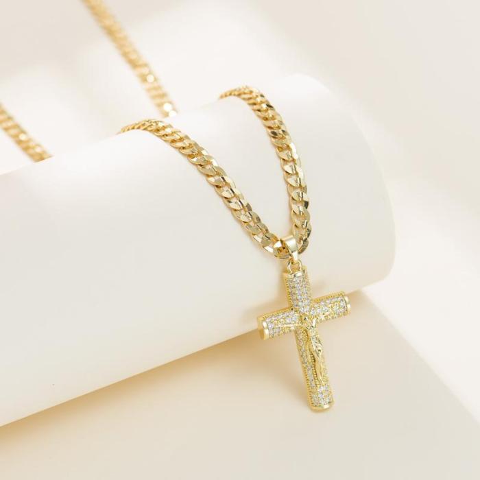 💖Mother's Day sales 49% OFF💖Holylegend 14k Gold - Rope Chain with Jesus Christ Crucifix - stavogue