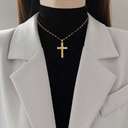 💖Mother's Day sales 49% OFF💖Holylegend 14k Gold - Rope Chain with Jesus Christ Crucifix - stavogue