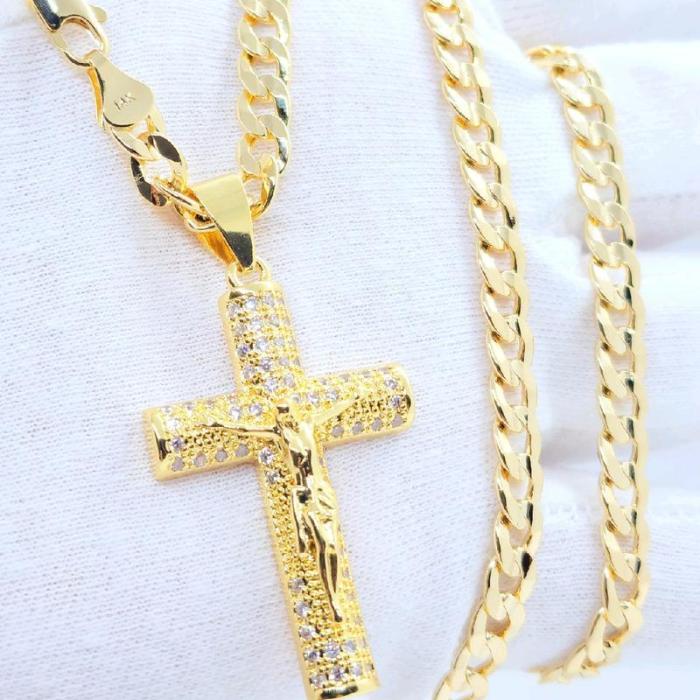 💖Mother's Day sales 49% OFF💖Holylegend 14k Gold - Rope Chain with Jesus Christ Crucifix - stavogue