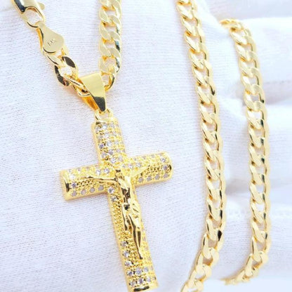 💖Mother's Day sales 49% OFF💖Holylegend 14k Gold - Rope Chain with Jesus Christ Crucifix - stavogue