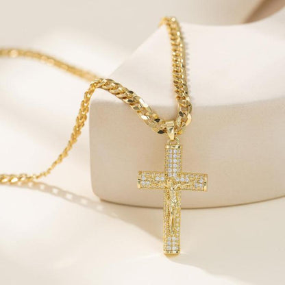 💖Mother's Day sales 49% OFF💖Holylegend 14k Gold - Rope Chain with Jesus Christ Crucifix - stavogue