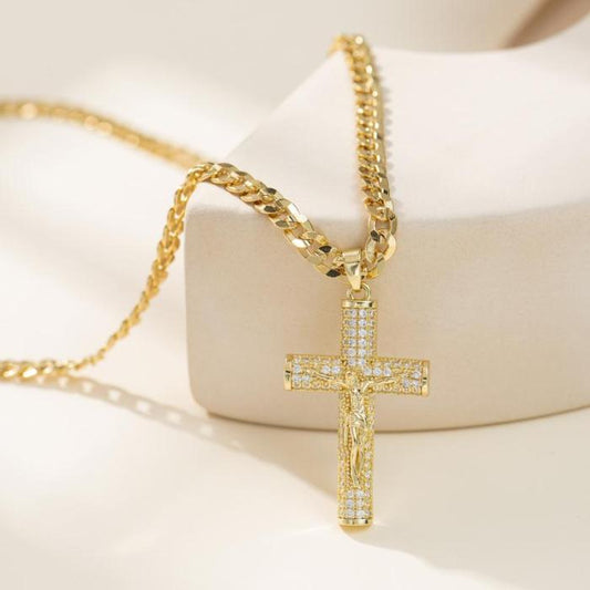 💖Mother's Day sales 49% OFF💖Holylegend 14k Gold - Rope Chain with Jesus Christ Crucifix - stavogue