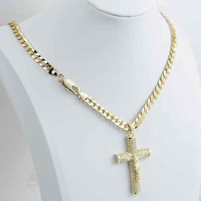 💖Mother's Day sales 49% OFF💖Holylegend 14k Gold - Rope Chain with Jesus Christ Crucifix - stavogue