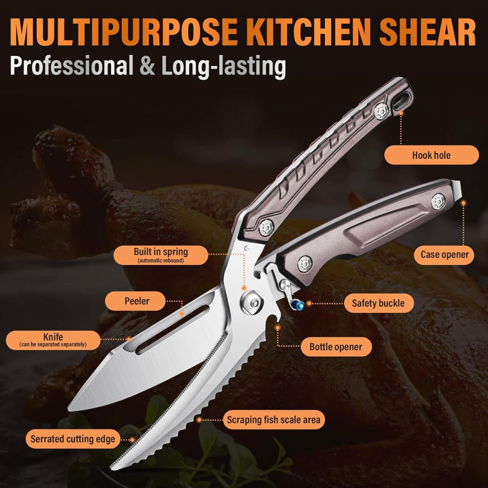 Multifunctional split knife detachable scissors - Built for the wild & kitchen - stavogue