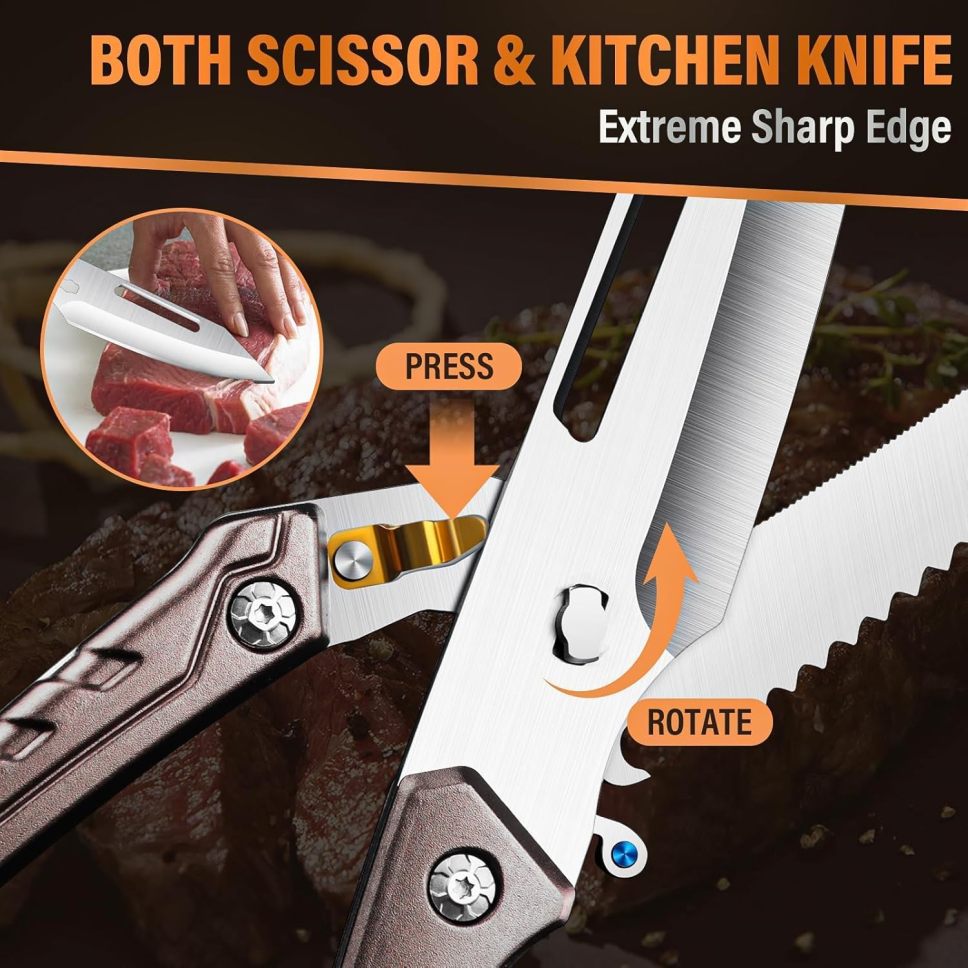 Multifunctional split knife detachable scissors - Built for the wild & kitchen - stavogue
