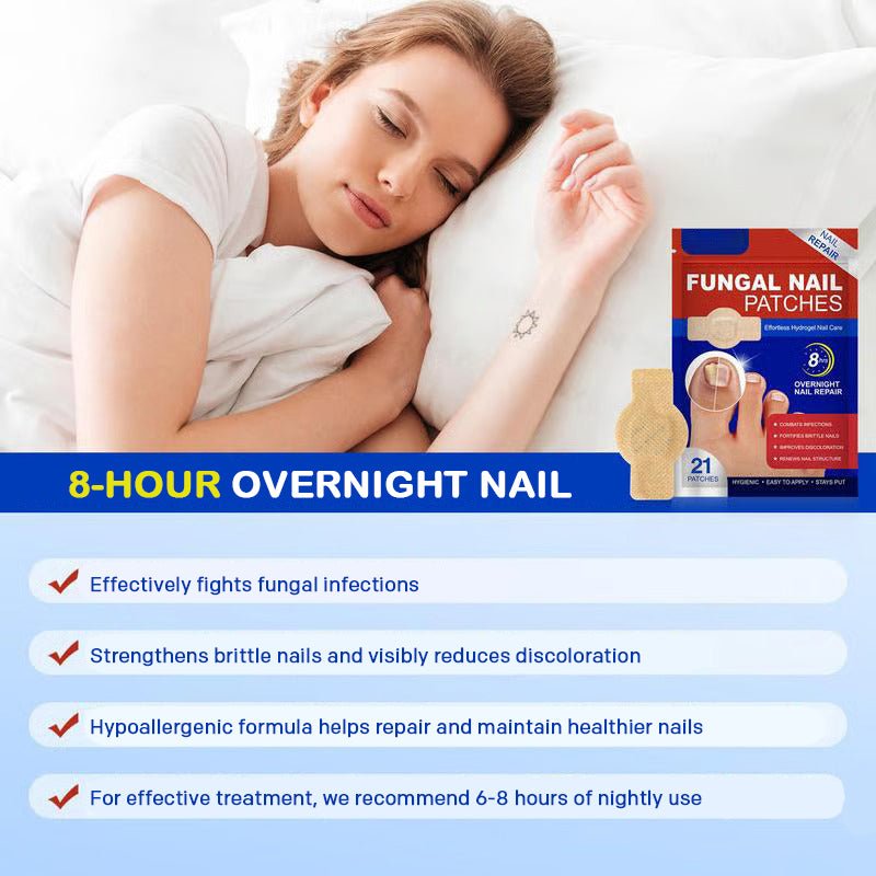 Nail Care Patches, 21pcs/box Nail Health Care Patches with 5 Herbs for Solving Nail Problems - stavogue