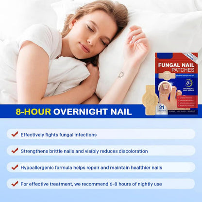 Nail Care Patches, 21pcs/box Nail Health Care Patches with 5 Herbs for Solving Nail Problems - stavogue