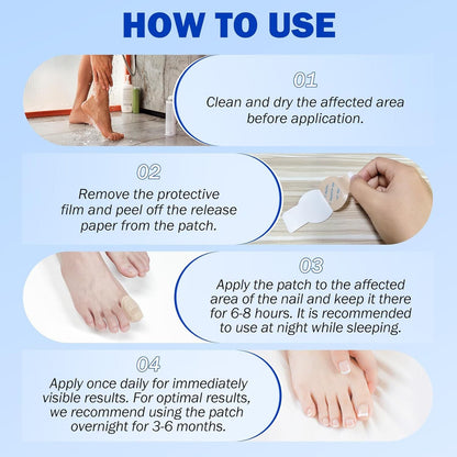 Nail Care Patches, 21pcs/box Nail Health Care Patches with 5 Herbs for Solving Nail Problems - stavogue