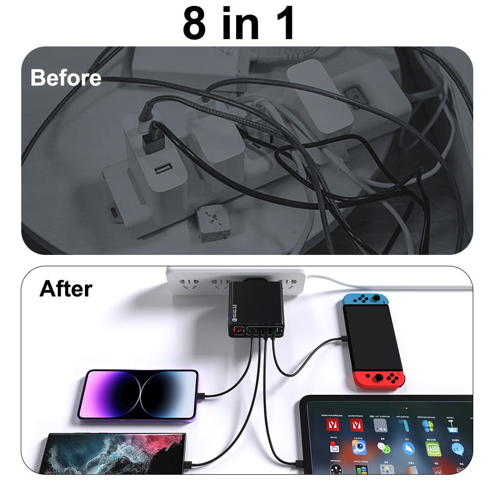 🎊New Year Special Offer⚡8 in 1 Waterproof Ports USB Fast Charger - stavogue