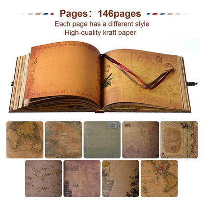 ❤️📚 Our Adventure Book Scrapbook 📸💕 - Retro Style Embossed Letter Cover, Perfect for Travel & Memories 💭" - stavogue