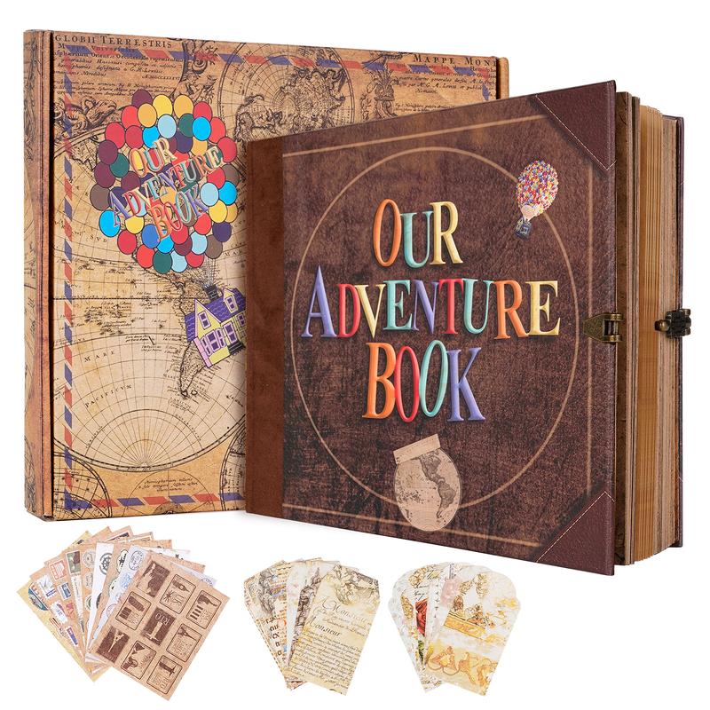 ❤️📚 Our Adventure Book Scrapbook 📸💕 - Retro Style Embossed Letter Cover, Perfect for Travel & Memories 💭" - stavogue
