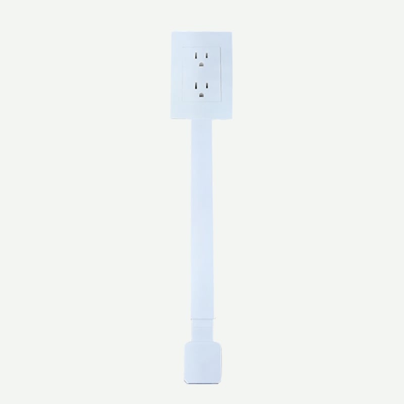 🔥Outlet Electrical Outlet Extender & 2 AC Outlets Extendable 43 - 62cm Rotatable 180° for Couches Desks Nightstands - stavogue