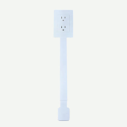 🔥Outlet Electrical Outlet Extender & 2 AC Outlets Extendable 43 - 62cm Rotatable 180° for Couches Desks Nightstands - stavogue