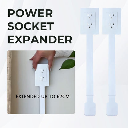 🔥Outlet Electrical Outlet Extender & 2 AC Outlets Extendable 43 - 62cm Rotatable 180° for Couches Desks Nightstands - stavogue