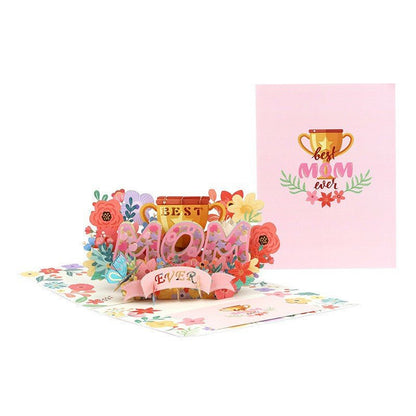 Paper Love Mother's Day Card, Happy Mothers Day Pop Up Card 3D Design - stavogue