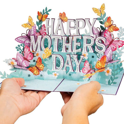 Paper Love Mother's Day Card, Happy Mothers Day Pop Up Card 3D Design - stavogue
