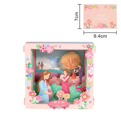 Paper Love Mother's Day Card, Happy Mothers Day Pop Up Card 3D Design - stavogue