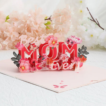 Paper Love Mother's Day Card, Happy Mothers Day Pop Up Card 3D Design - stavogue