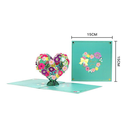 Paper Love Mother's Day Card, Happy Mothers Day Pop Up Card 3D Design - stavogue