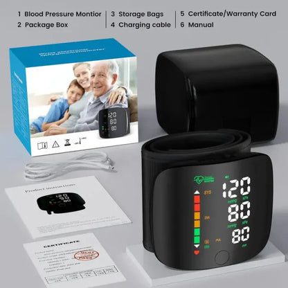 💥Black Friday Hot Sale🔥Wrist Blood Pressure Monitor Led Display（Best Gift For Parents）🎁