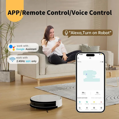 🔥Limited Time 50% OFF⚡3-in-1 Intelligent Automatic Mopping Wet&Dry and Pet Hair Removal Robot