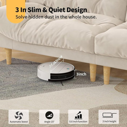 🔥Limited Time 50% OFF⚡3-in-1 Intelligent Automatic Mopping Wet&Dry and Pet Hair Removal Robot