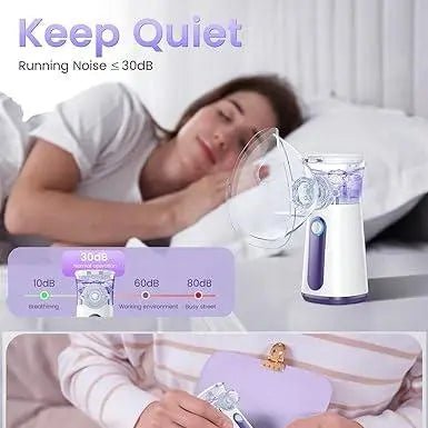 Portable Nebulizer Machine, USB - C Rechargeable Handheld Nebulizer for Breathing Treatment - stavogue